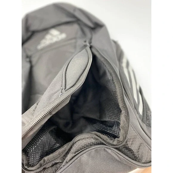 Adidas Black Silver Estadio Backpack Bookbag NEW - Picture 12 of 14